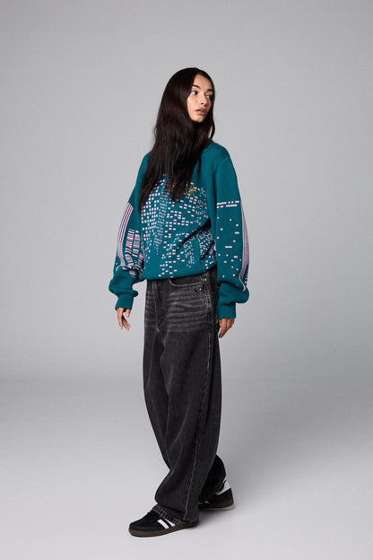 ROYAL PAW KNIT SWEATER GREEN