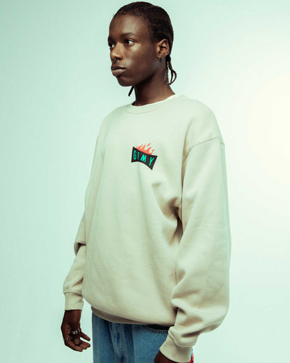 BACK AT YOU VINTAGE CREWNECK CREAM