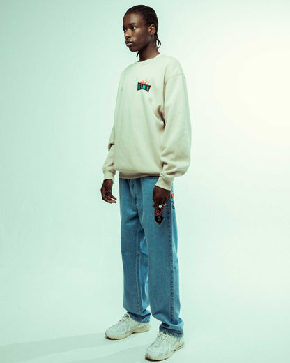 BACK AT YOU VINTAGE CREWNECK CREAM