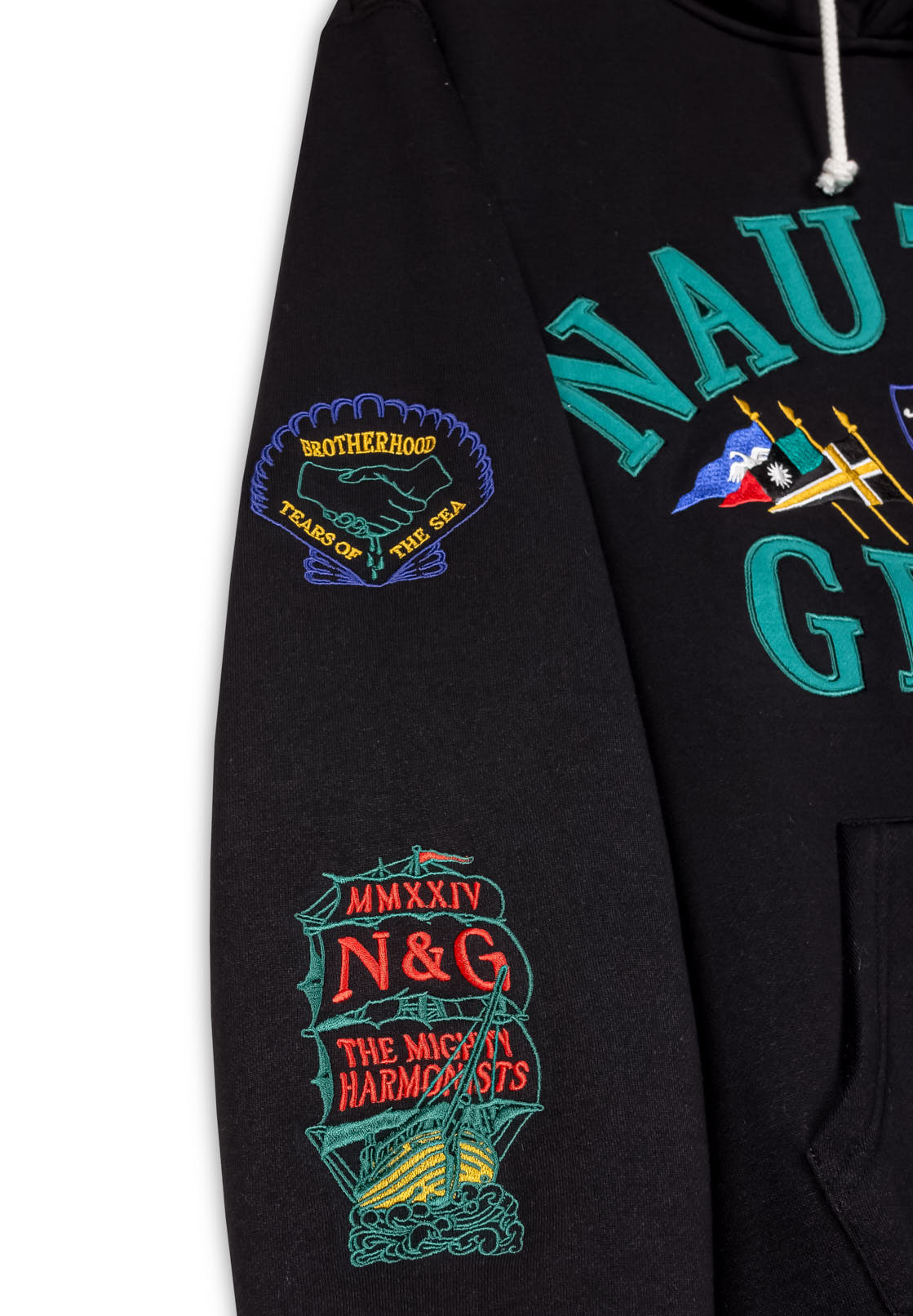 MIGHTY HARMONIST NAUTICA X GRMY VINTAGE HOODIE BLACK