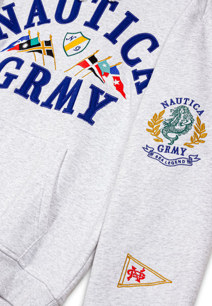 MIGHTY HARMONIST NAUTICA X GRMY VINTAGE HOODIE SPORT GREY