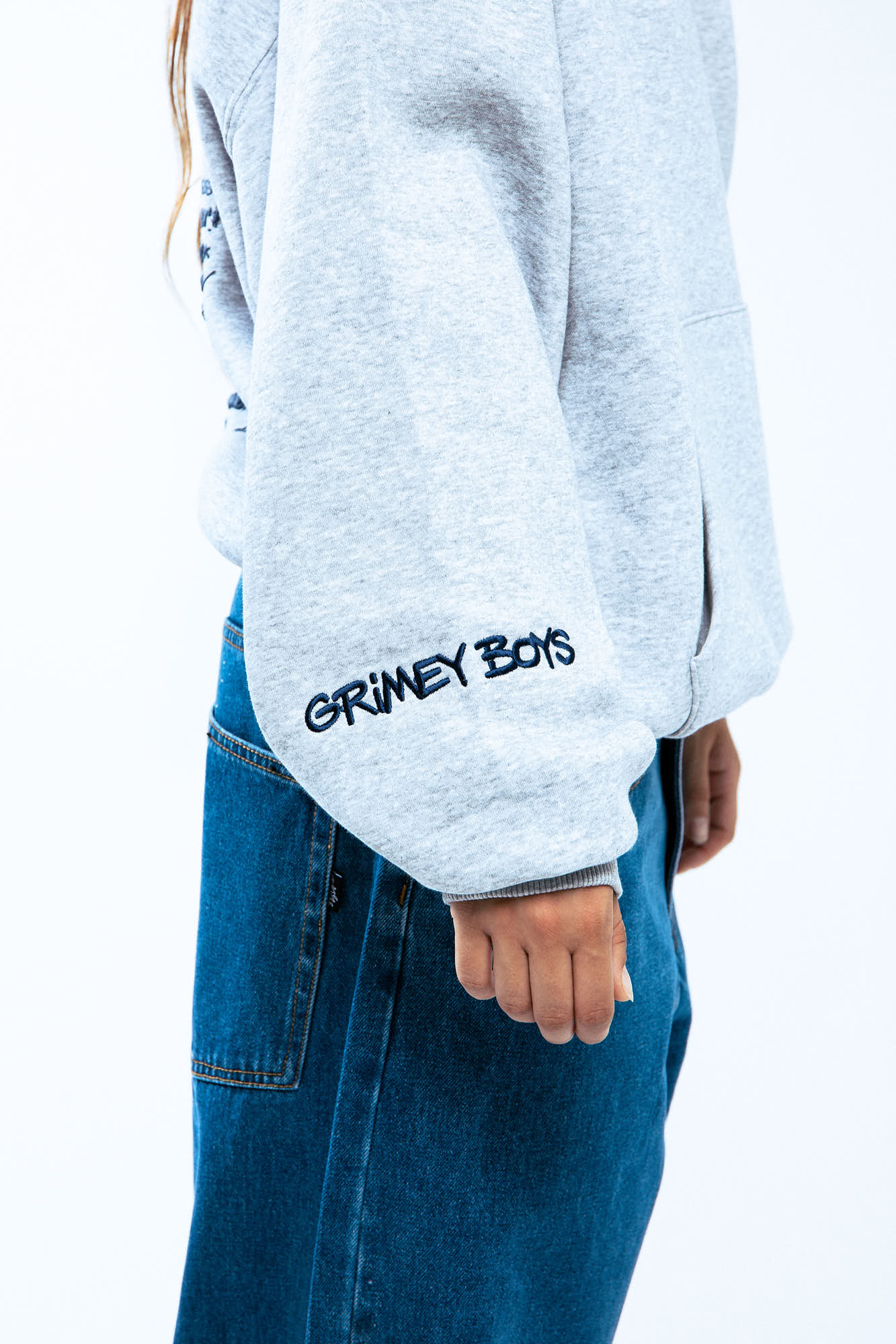 GRIMEY BOYS VINTAGE HOODIE DARK SPORT GREY