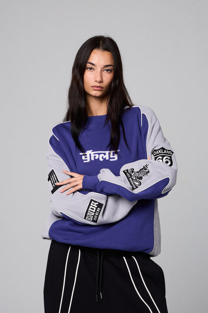 RACE WAR VINTAGE CREWNECK BLUE