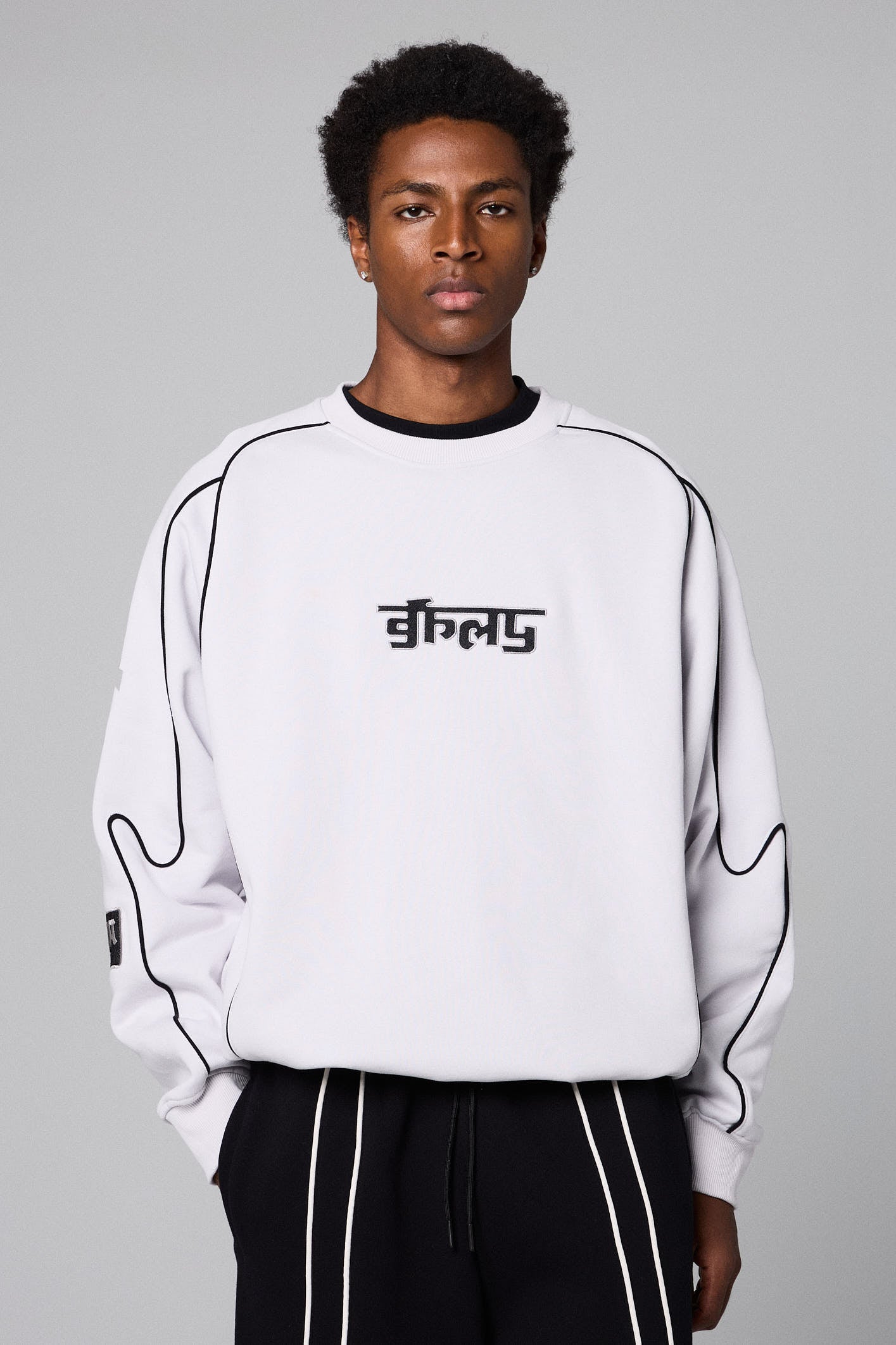 RACE WAR VINTAGE CREWNECK LIGHT GREY