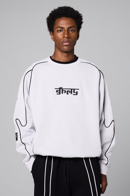 RACE WAR VINTAGE CREWNECK LIGHT GREY