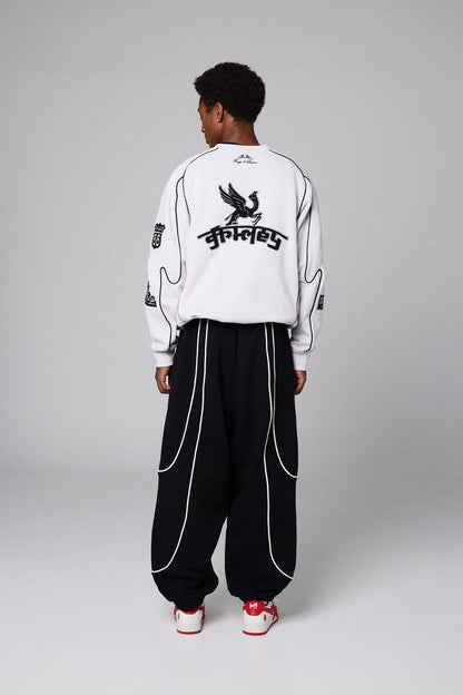 RACE WAR VINTAGE CREWNECK LIGHT GREY