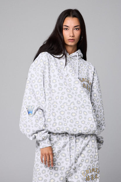 ROYAL PAW BOXY HOODIE SPORT GREY