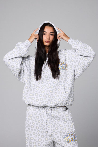 ROYAL PAW BOXY HOODIE SPORT GREY