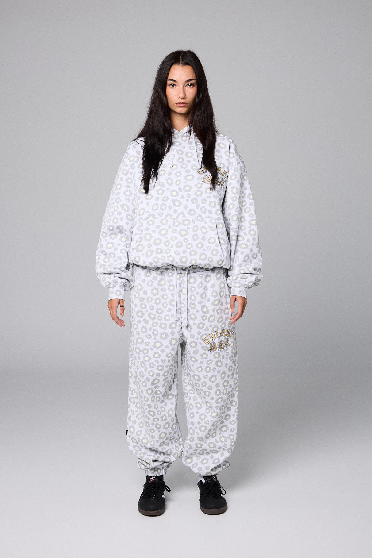 ROYAL PAW BOXY HOODIE SPORT GREY