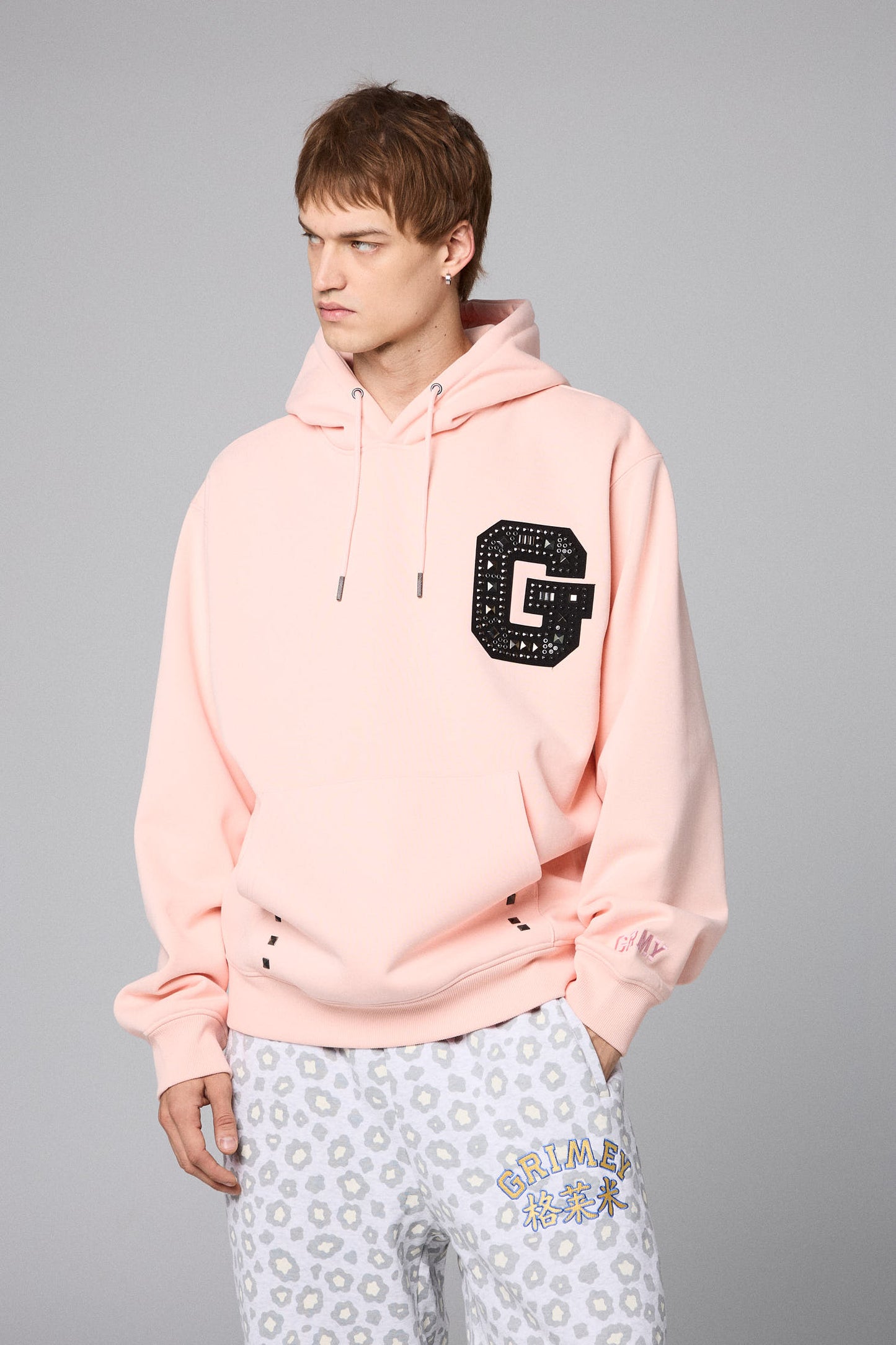 ROYAL PAW HOTFIX REGULAR HOODIE PINK