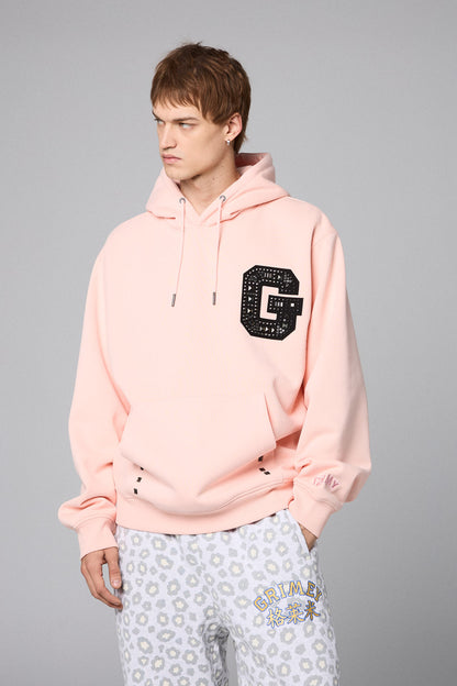 ROYAL PAW HOTFIX REGULAR HOODIE PINK