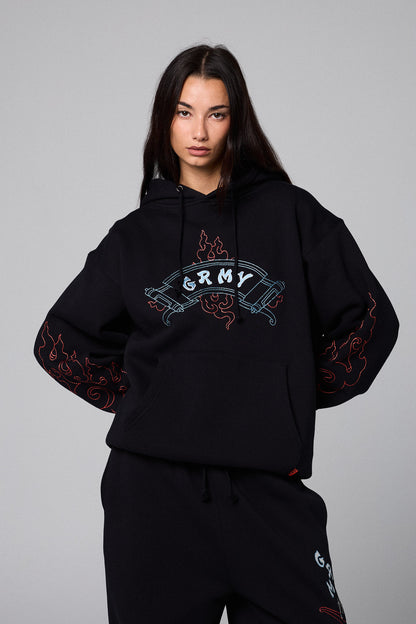 SAMPANS REGULAR HOODIE BLACK