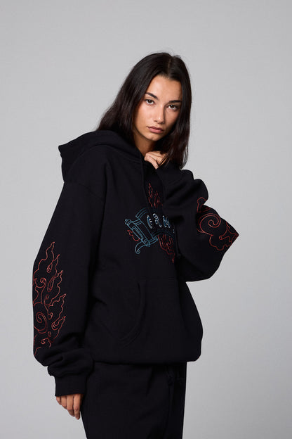 SAMPANS REGULAR HOODIE BLACK