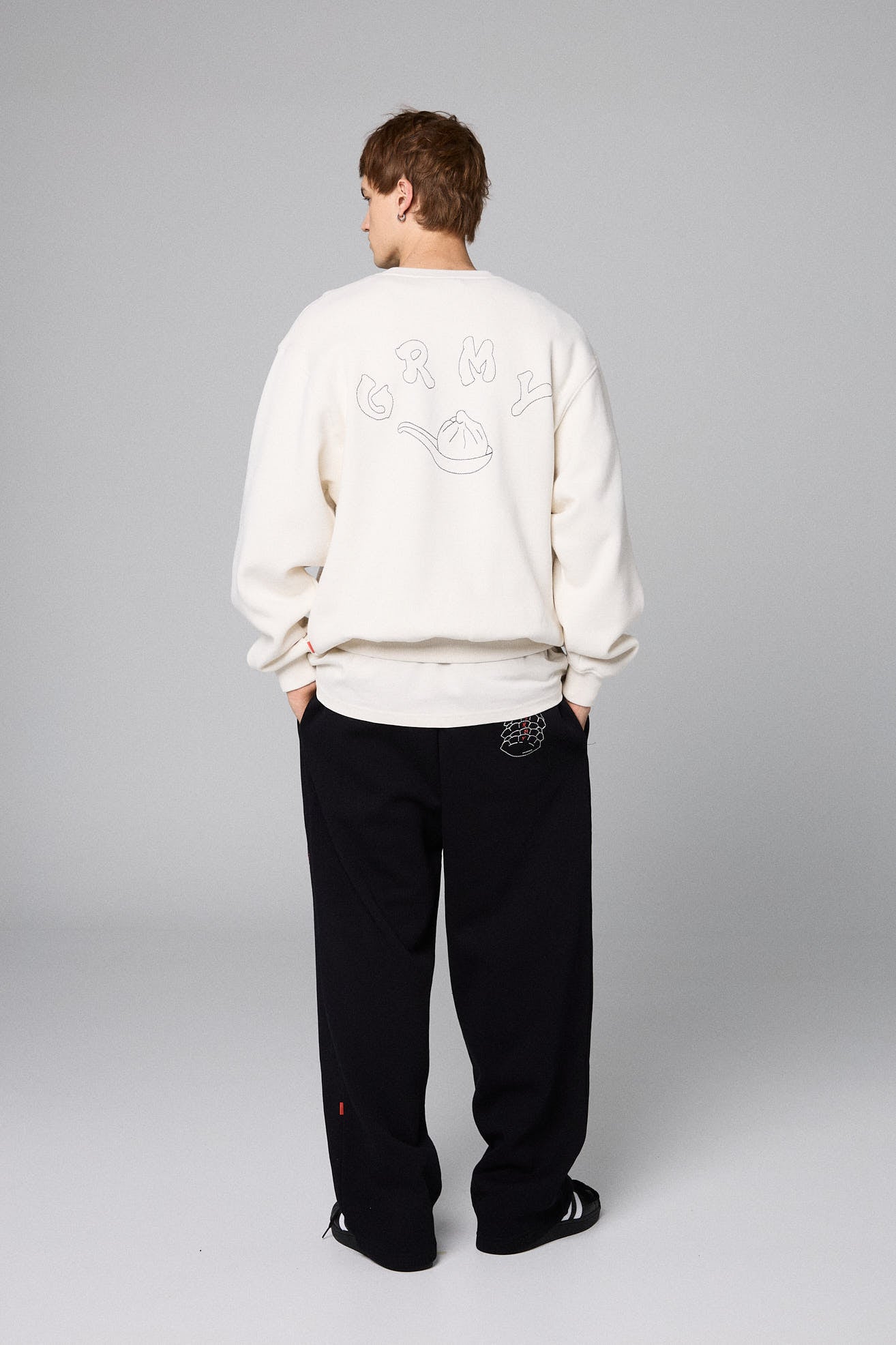 SAMPANS VINTAGE CREWNECK OFF WHITE