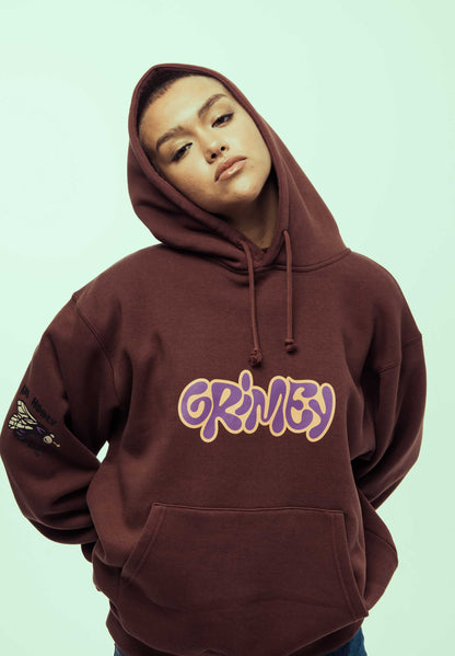 BLOODSUCKER VINTAGE HOODIE BROWN