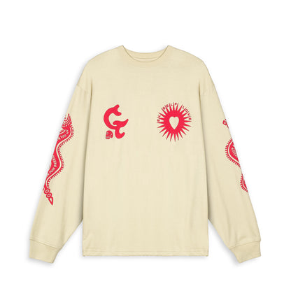 CAUSING PANIC LONG SLEEVE TEE CREAM