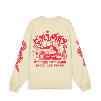 CAUSING PANIC LONG SLEEVE TEE CREAM