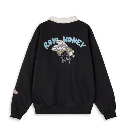 BLOODSUCKER POLO SWEATSHIRT BLACK