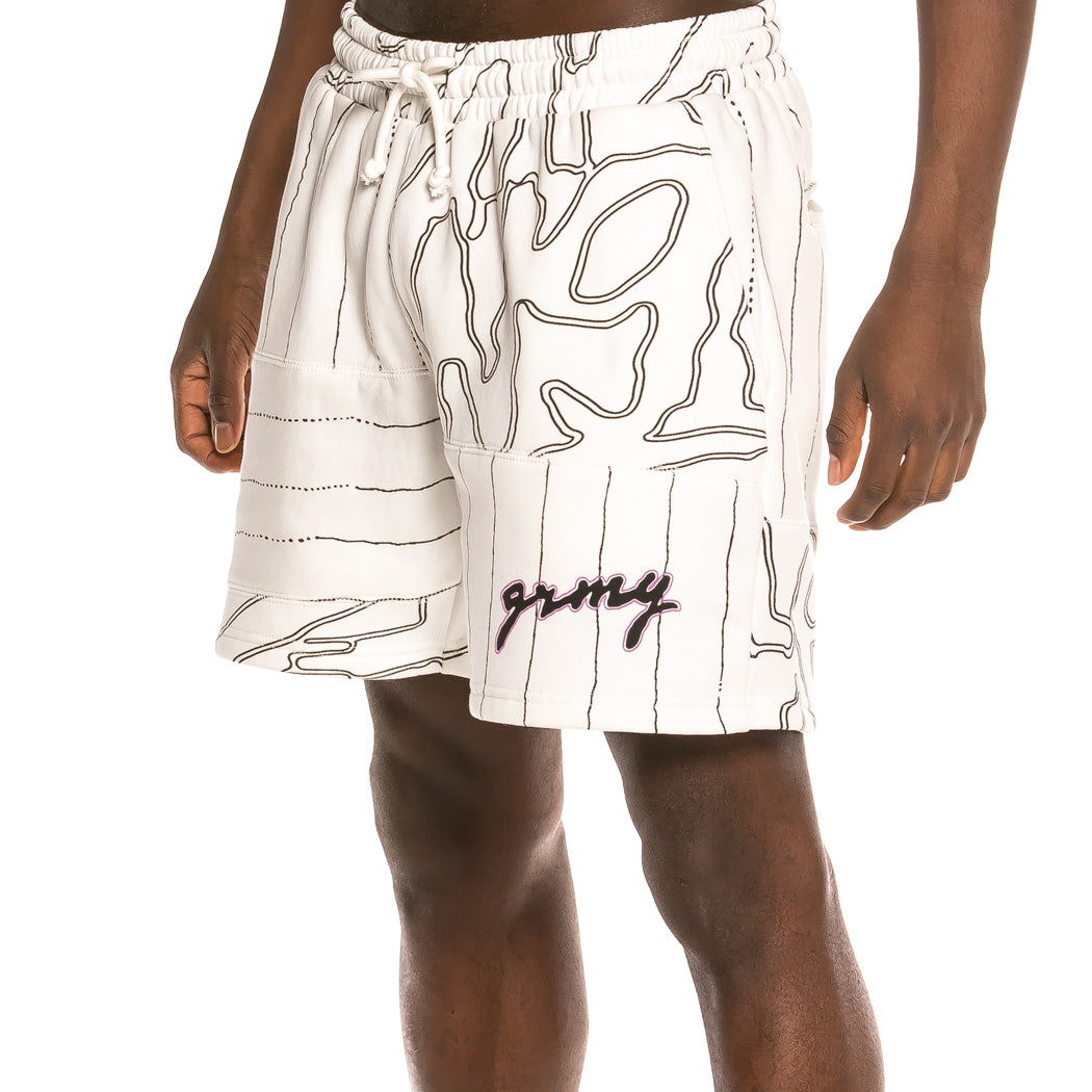 GRIMEY STRANGE FRUIT GRMY SWEATSHORTS WHITE