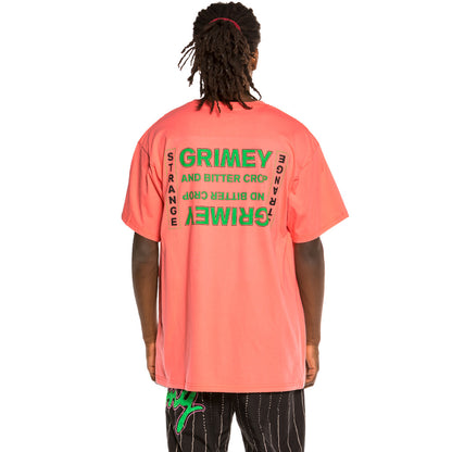 GRIMEY GRIMEY BITTER CROP TEE CORAL