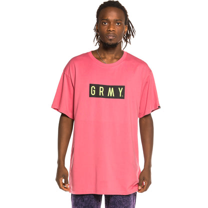 GRIMEY GRIMEY BOX LOGO TEE PURPLE