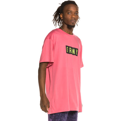 GRIMEY GRIMEY BOX LOGO TEE PURPLE