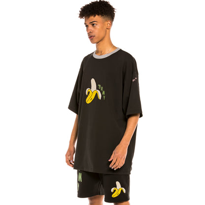 GRIMEY JUNGLE PUNCH HEAVY WEIGHT TEE BLACK