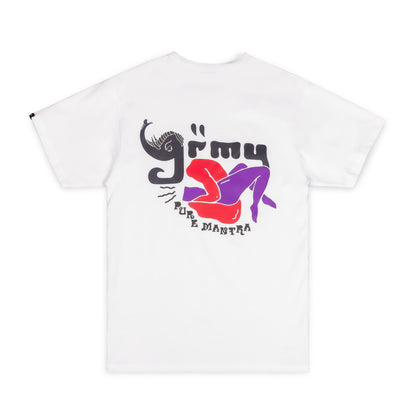 GRIMEY LUST MANTRA TEE WHITE