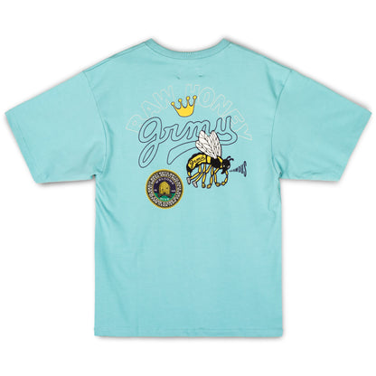 GRIMEY HIVE HEAVYWEIGHT TEE BLUE