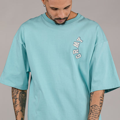 GRIMEY HIVE HEAVYWEIGHT TEE BLUE
