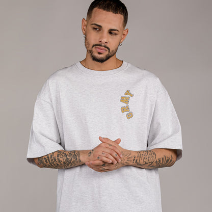 GRIMEY HIVE HEAVYWEIGHT TEE SPORT GREY