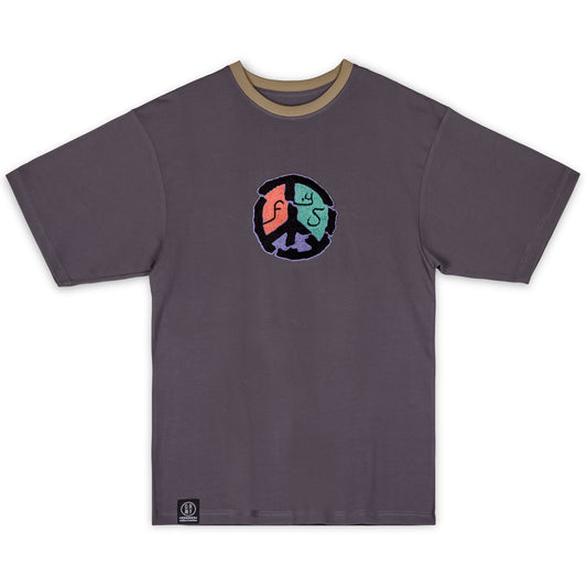 GRIMEY LOST BOYS HEAVYWEIGHT TEE ANTHRACITE