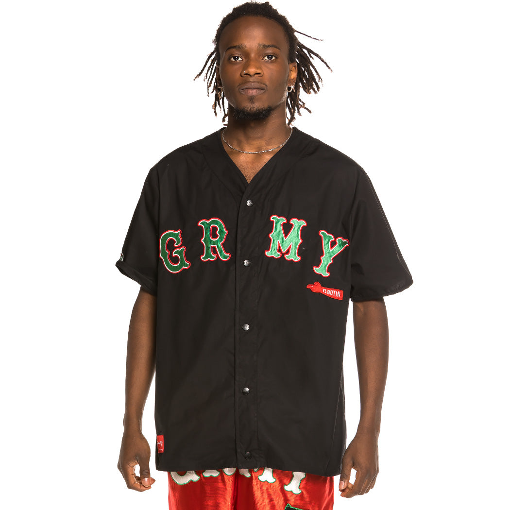 GRIMEY THE LOOT BASEBALL SHIRT BLACK