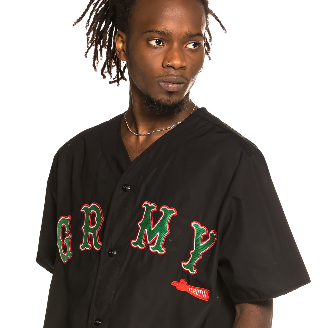 GRIMEY THE LOOT BASEBALL SHIRT BLACK