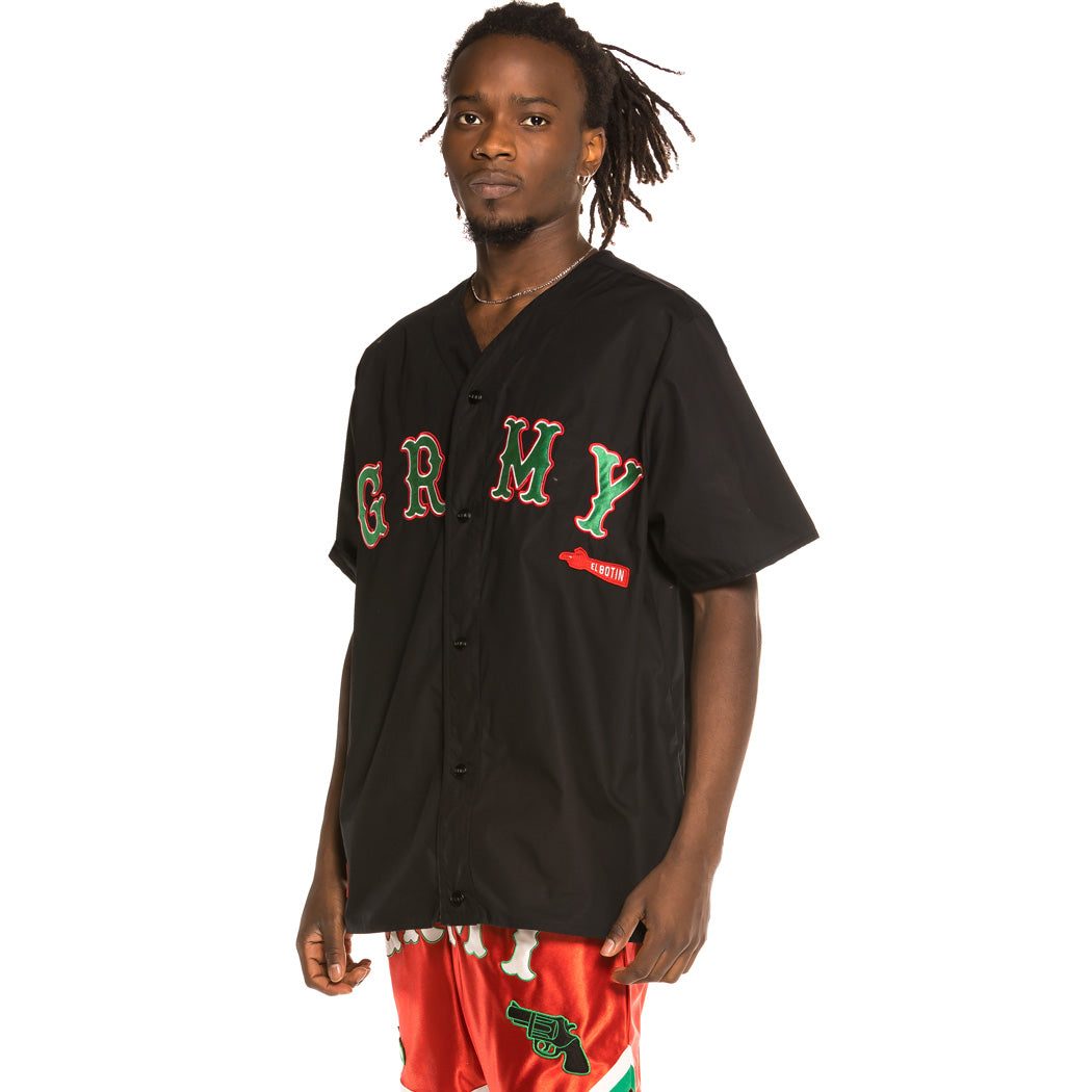 GRIMEY THE LOOT BASEBALL SHIRT BLACK