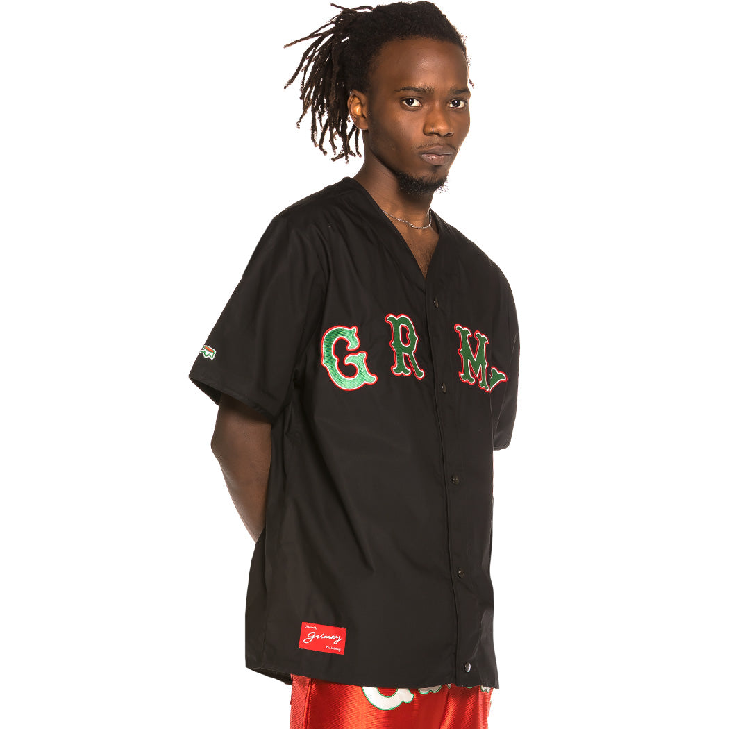 GRIMEY THE LOOT BASEBALL SHIRT BLACK