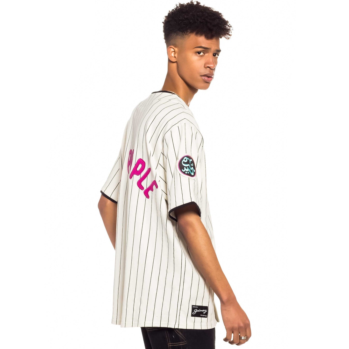 GRIMEY DAY DREAMER STRIPES BASEBALL JERSEY WHITE