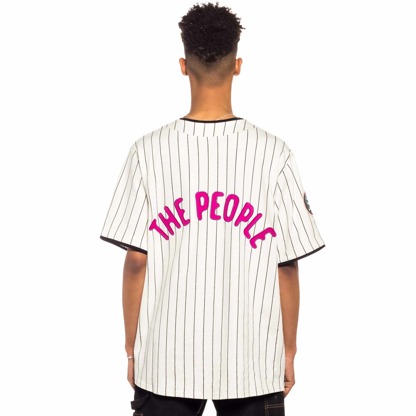 GRIMEY DAY DREAMER STRIPES BASEBALL JERSEY WHITE