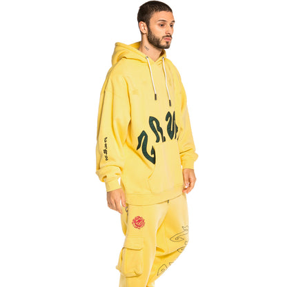 GRIMEY YOGA FIRE HOODIE YLW