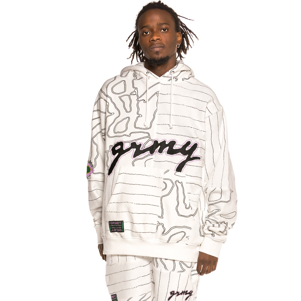 GRIMEY STRANGE FRUIT GRMY  HOODIE WHITE