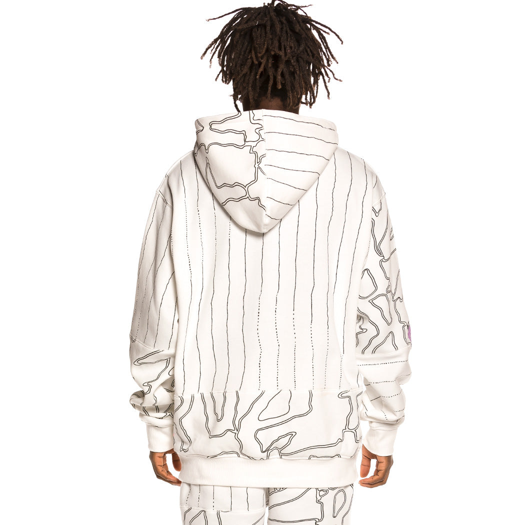 GRIMEY STRANGE FRUIT GRMY  HOODIE WHITE