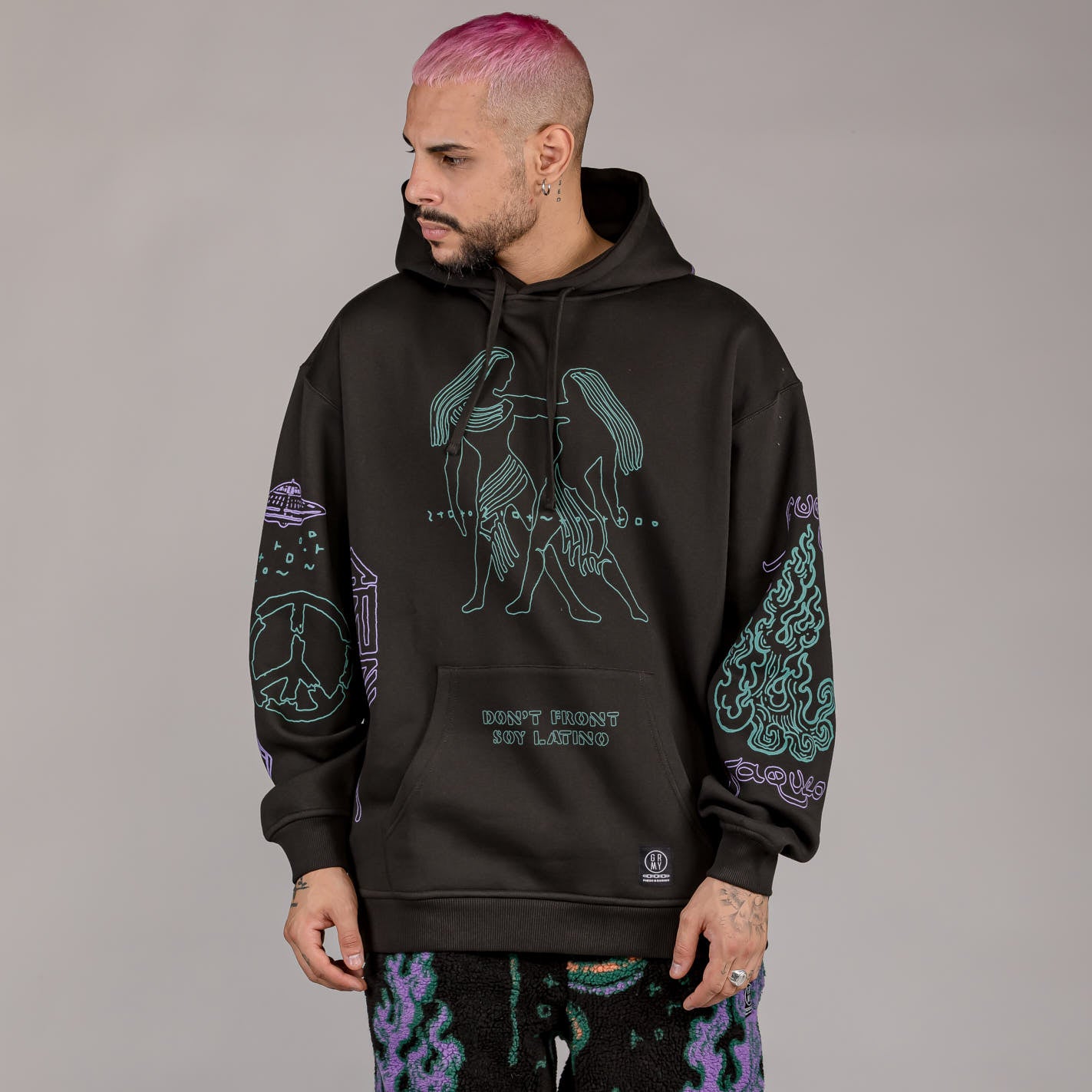 GRIMEY LOST BOYS HOODIE BLACK