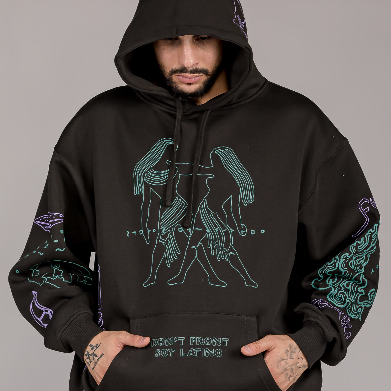 GRIMEY LOST BOYS HOODIE BLACK