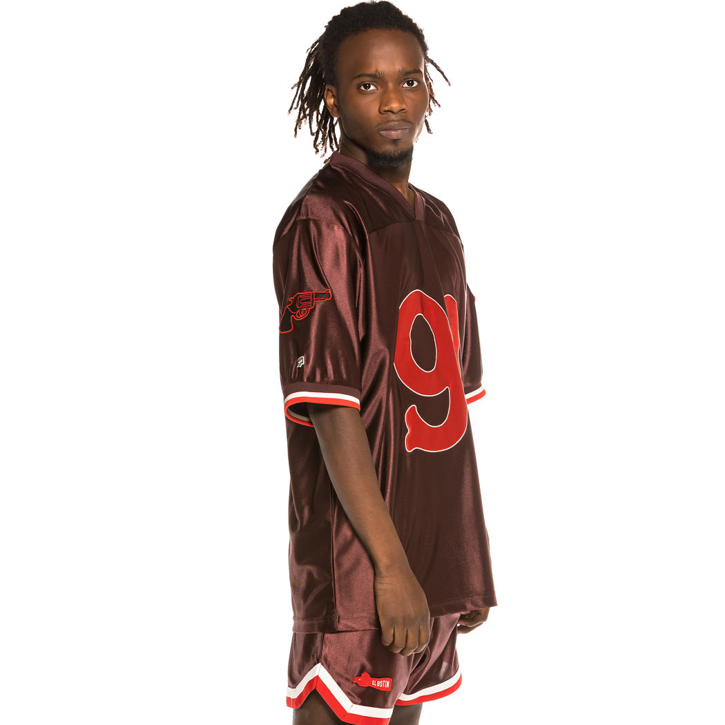 GRIMEY THE LOOT FOOTBALL JERSEY BROWN