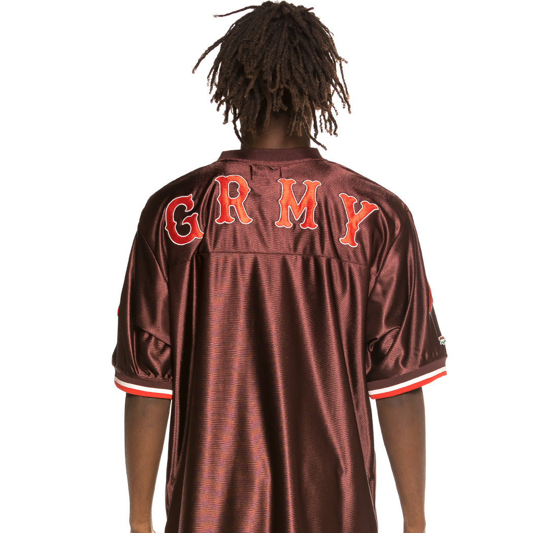 GRIMEY THE LOOT FOOTBALL JERSEY BROWN