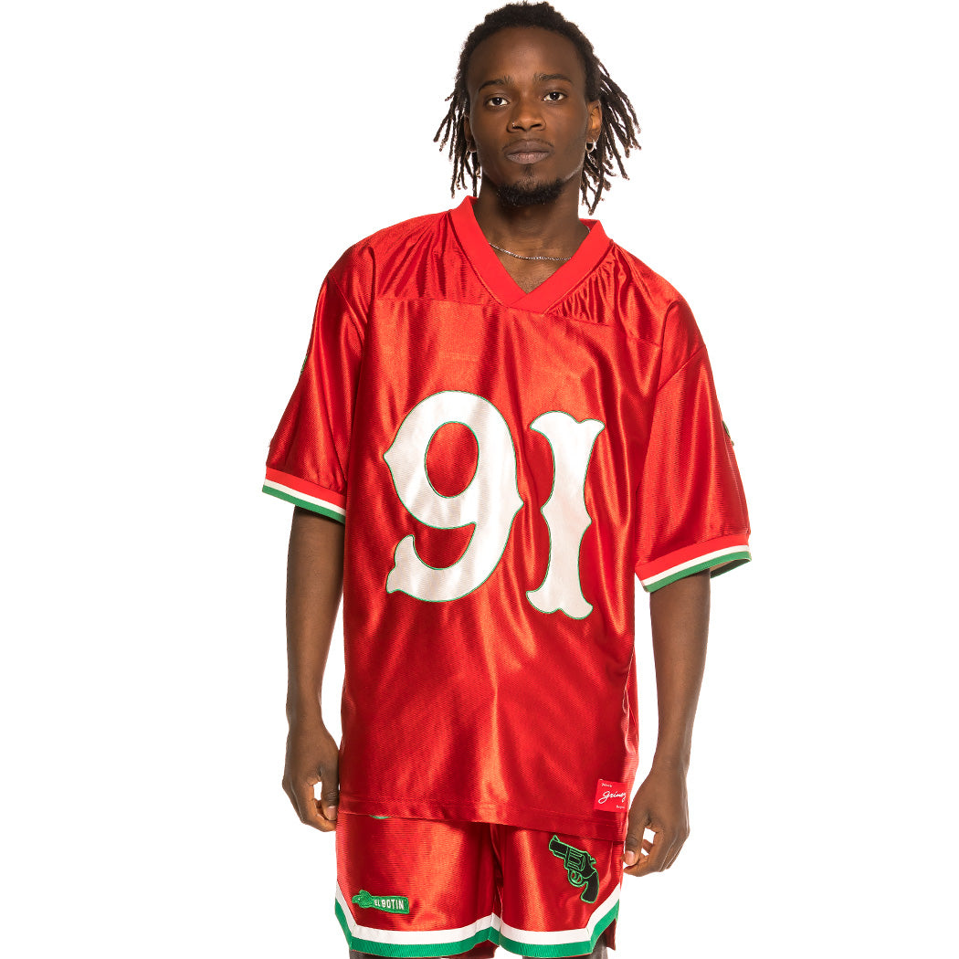 GRIMEY THE LOOT FOOTBALL JERSEY RED