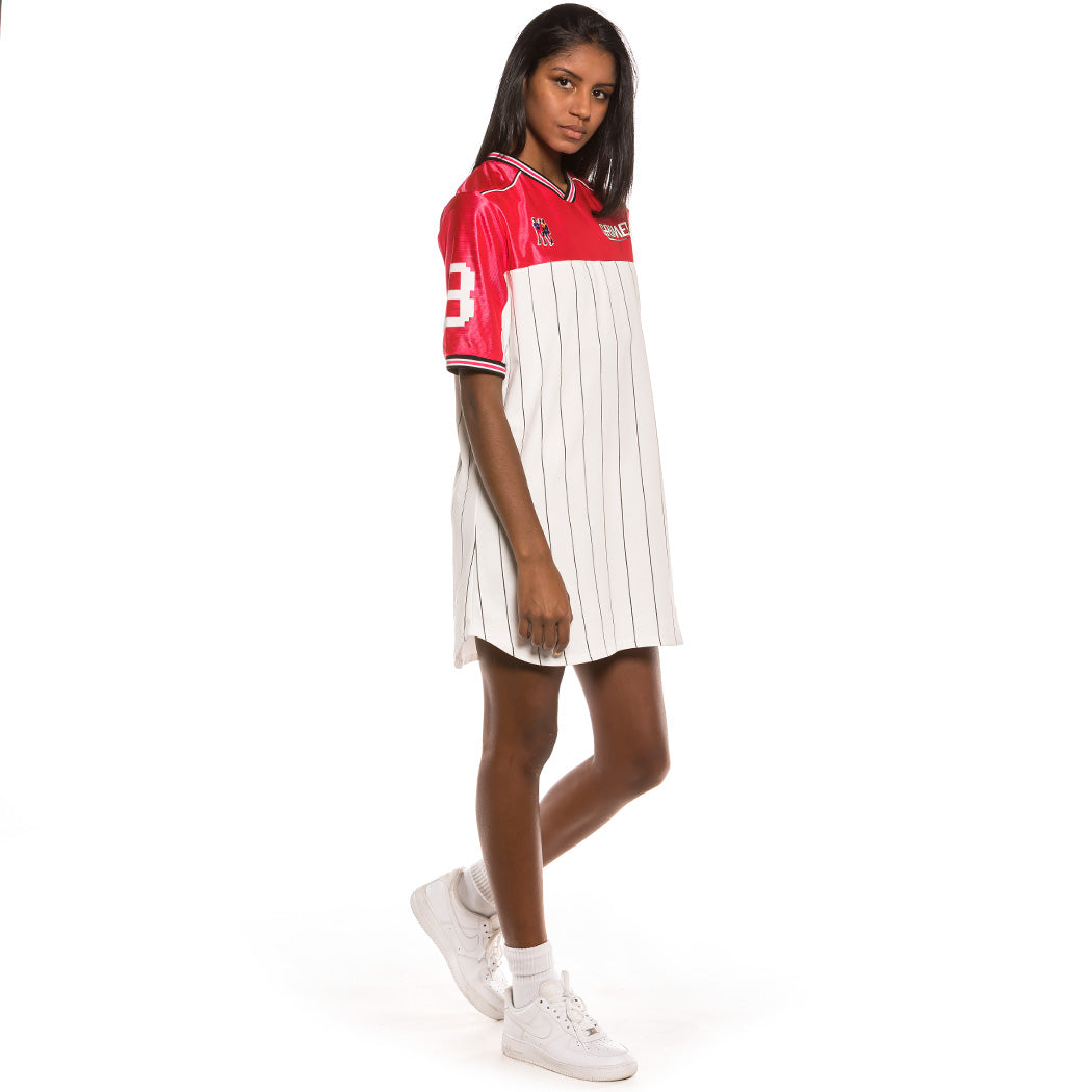 GRIMEY UBIQUITY GIRL DRESS WHT