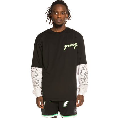 GRIMEY STRANGE FRUIT LONG SLEEVE TEE BLACK