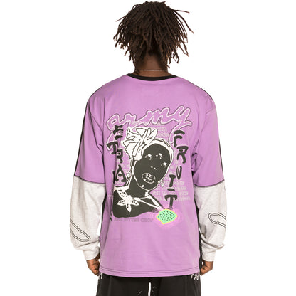 GRIMEY STRANGE FRUIT LONG SLEEVE TEE BLACK