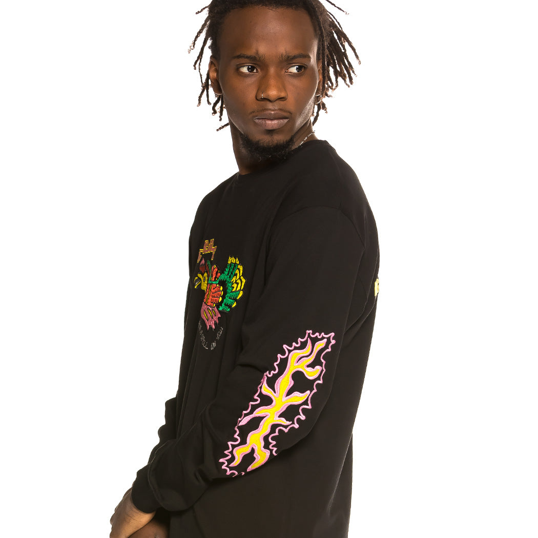 GRIMEY LIVEUTION LONG SLEEVE TEE BLACK